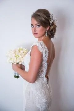 Pretty bride Stock Photos