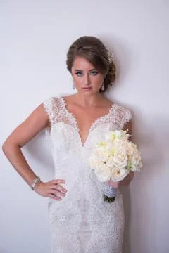 Pretty bride Stock Photos