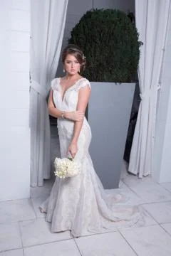 Pretty bride Stock Photos