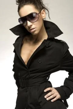 Pretty brunette Stock Photos