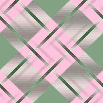 Pretty check textile pattern, menu seamless background plaid. Spring vector.. Stock Illustration