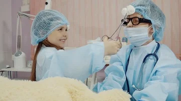 Pretty children looking for profession Video stock 85794056