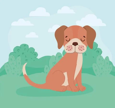 Pretty doggy representation Stock Illustration