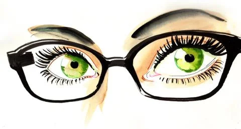 Pretty eyes Illustrazione stock