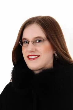 Pretty face with glasses. Stock Photos