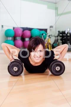 Pretty fit woman Stock Photos