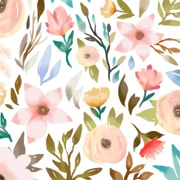 Pretty flower background Illustrazione stock
