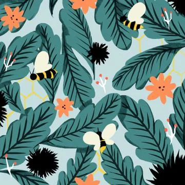 Pretty flower background Illustrazione stock