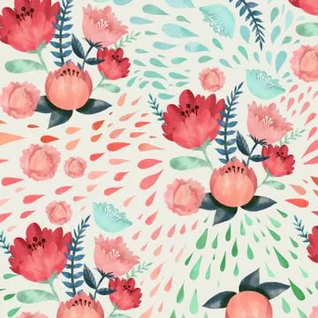 Pretty flower background Illustrazione stock