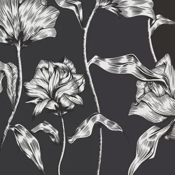 Pretty flower background Illustrazione stock