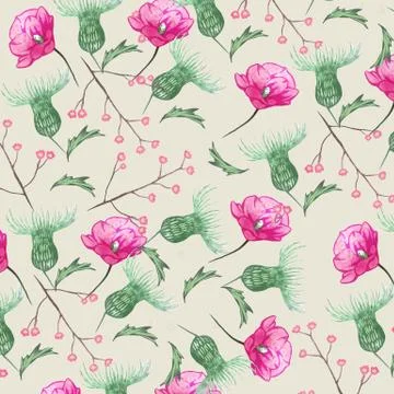 Pretty flower background Stock Illustration