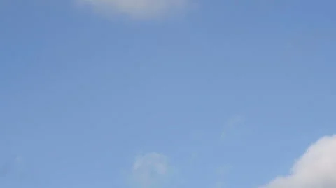 Pretty Fluffy Clouds On Blue Sky Timelapse Stock Footage 60373127