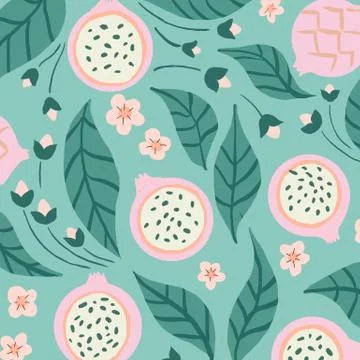 Pretty fruit background Stock Illustration