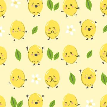 Pretty fruit background Stock Illustration