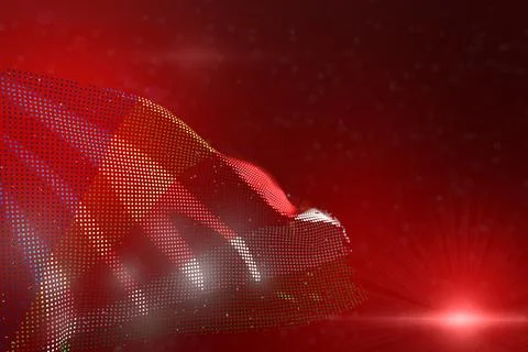 Pretty labor day flag 3d illustration イラスト素材