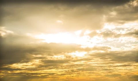 Pretty light in the evening cloudy with the sun. Stock Photos