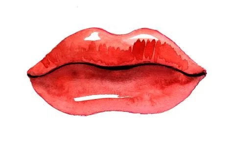Pretty lips Illustrazione stock