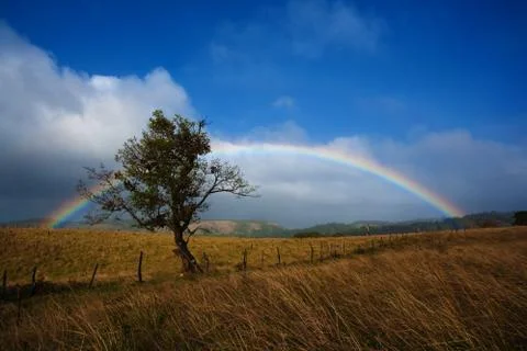 Pretty Long Rainbow Stock Photos
