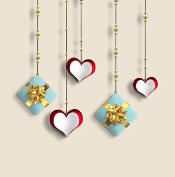 Pretty love card Stock Illustration