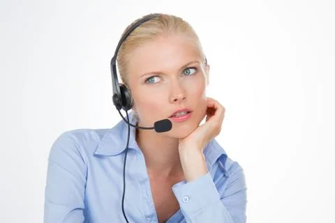 Pretty model on isolated background 스톡 사진