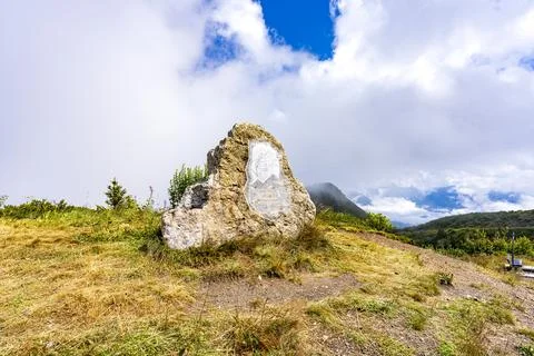 Pretty mountain and around Chatel Stock Photos