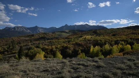 A Pretty Mountain Landscape Time Lapse Stock Footage 120138630