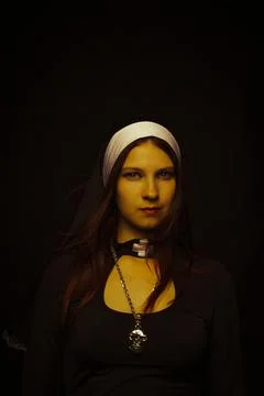 Pretty nun Stock Photos