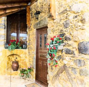 Pretty old  courtyard Foto stock