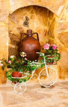 Pretty old courtyard Foto stock