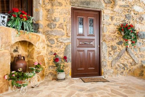 Pretty old courtyard Foto stock