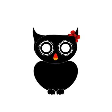 Pretty owl Stock Illustration