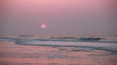 Pretty in pink sunrise Stock Footage 12390549