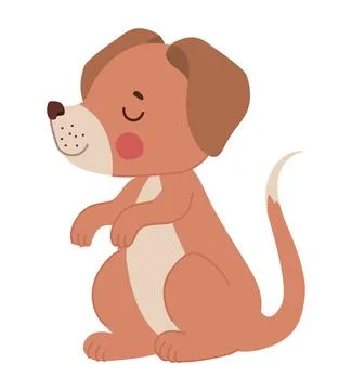 Pretty puppy representation Stock Illustration
