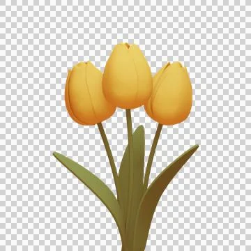 Pretty spring flowers arranged in a big bouqet Stock Illustration