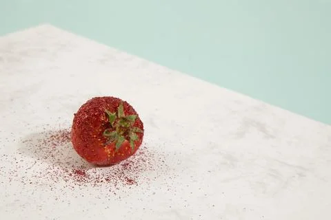 Pretty strawberry sequin Stock Photos