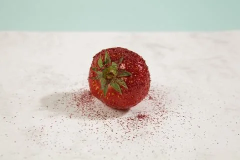 Pretty strawberry sequin Stock Photos
