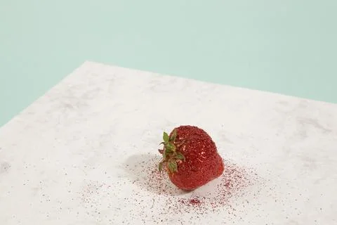 Pretty strawberry sequin Stock Photos