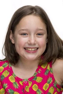 Pretty Tween Smiling Stock Photos