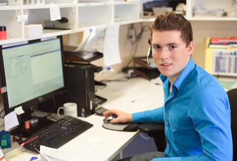 A Pretty warehouse manager checking the inventory Stock-Fotos