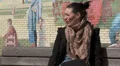 Pretty woman enjoying the sunshine outside HD Footage