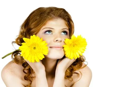 Pretty  woman Stock Photos