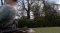 Pretty woman reading along outside HD Footage