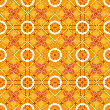 Pretty yellow tiles Stockillustratie