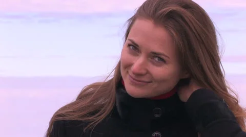 Pretty young lady Video stock 959619