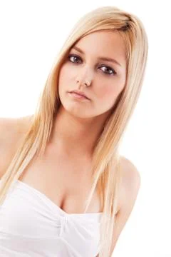 Pretty young lady Stock Photos