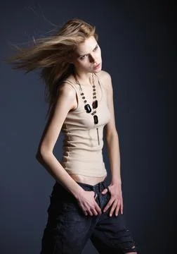 Pretty young lady Stock Photos