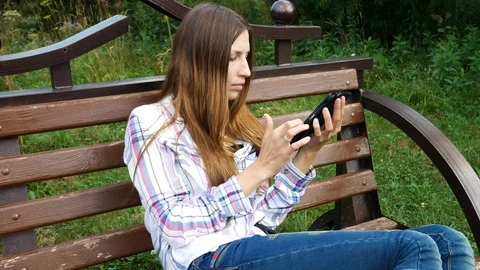 Pretty Young Lady Using Tablet PC Stock Footage 114676469