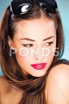 Pretty young woman Stock Photos