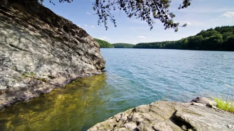 Prettyboy Reservoir Timelapse Stock Footage 22983644