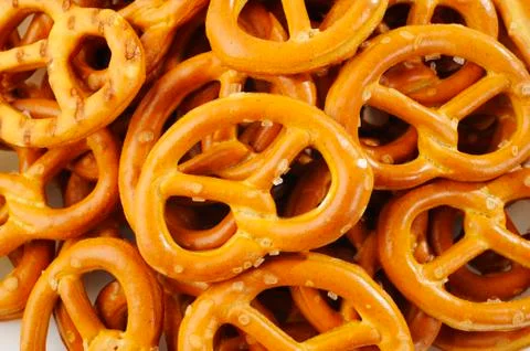 Pretzel background Stock-Fotos